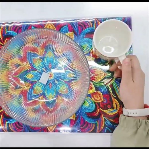 DIY Diamond Painting Placemat – Add Sparkle to Your Table!