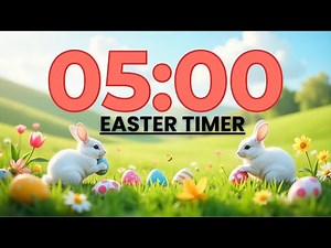 5 Minute Easter Timer 🐣 | Fun Countdown with Music for Kids & Classrooms