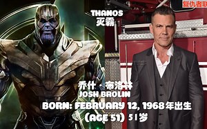 《复仇者联盟4》15位主演的资料，年龄从大到小排列