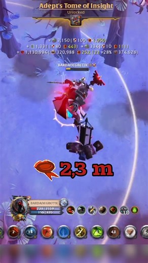 2.3m de fama con sólo 2 mobs en open. Fama fácil y rápida👊 #albiononline #dungeons