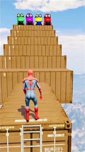 GTA 5 Epic Water Ragdolls Spiderman Jump/Fails Ep 1324 #shorts