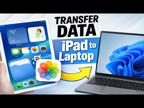 iPad se Laptop me Data Kaise Transfer Kare | Transfer Photos & Files to Laptop & pc From Ipad 2026