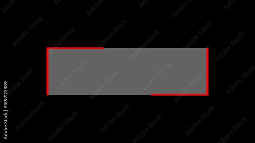 Modern lower third bar with bold red edge accents and smooth motion, minimal clean style, seamless loop, alpha background, ideal for titles, names, captions overlays. alpha channel