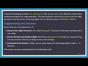Mastering String Matching and Manipulation in R