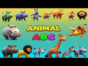 Animal ABC Phonics Song | A to Z Animal Alphabet Song for Kids with Fun Lyrics