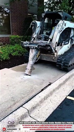 Best Innovative Tool: Bobcat Concrete Crusher Machine Fast & Powerful #innovative #machine
