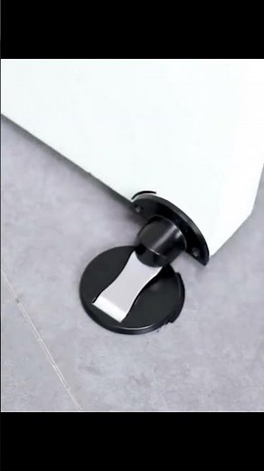Magnetic Door Stopper – Durable Stainless Steel Door Stop with Adhesive Nail-Free Installation