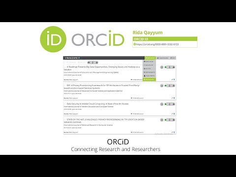 What is ORCiD | How to Manually Add Publication in ORCiD | Rida Qayyum