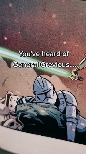 Star Wars Comic Book Art: General Grievous vs Commander Karbin