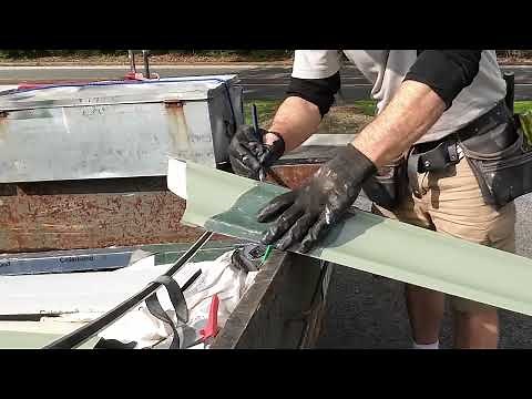 Cutting and fitting an external gutter corner