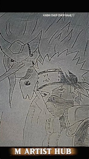 Naruto | Kakashi drawing | #shorts #viral #foryou #naruto #kakashi @artist.akbar01