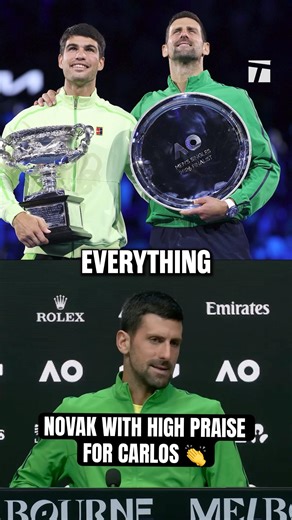 Kind words from Djokovic ❤️