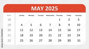 May 5, 2025: Animated 2025 planner showcasing May calendar, highlighting May 5th with space for tasks, notes, and to-do lists.