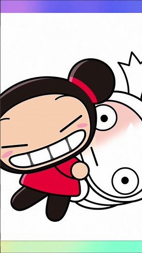 How to Draw PUCCA and GARU step by step Cute Girl Brave Ninja Drawing Tutorial Simple Easy Guide