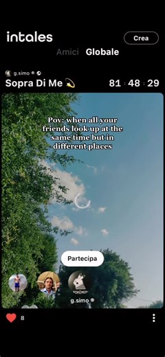 Look up with your friends on Intales #intalesapp #time #friends #challenge #time