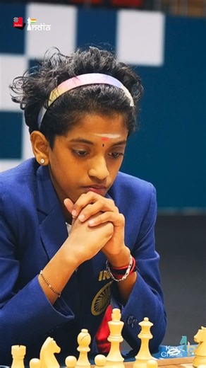 10-year-old Girl is World Champion! Edit: Saji Mathew #chess #chessbaseindia #worldchampion #sharvaanica | ChessBase India