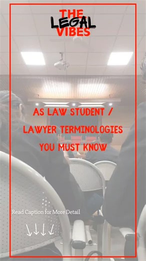 The Legal Vibes on Instagram: "Legal terminologies every law student should know: 1. Functus Officio Meaning: The court/authority has finished its I job and has no power left. So, once an order is passed, the same authority generally can't reopen it. 2. Per Incuriam Meaning: A judgment passed in ignorance of a binding law or precedent. Such judgments do NOT have precedential value. 3. Sub Judice Meaning: A matter is under judicial consideration/pending before the court. . . . . [lawyer, legal ca