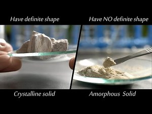 What is CRYSTALLINE & AMORPHOUS solid - Basic PRACTICAL CHEMISTRY