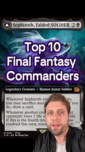 102K views · 514 reactions | Top 10 #mtgxfinalfantasy #commander’s! #mtg #magicthegathering #mtgcommander | Ben Bateman MTG | Facebook