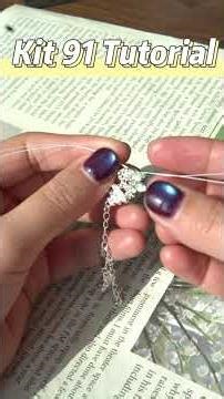 Kit 91 Bracelet Tutorial | How to Make A Bracelet with 6-prong Marquise & Pearls #diy #zirconia