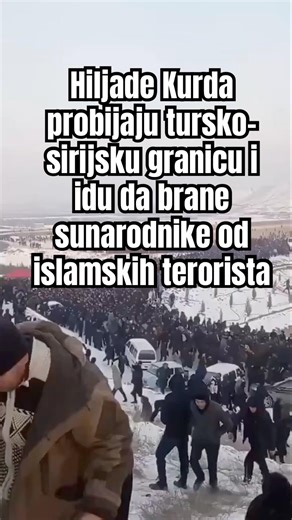 Hiljade Kurda probijaju tursko-sirijsku granicu i idu da brane sunarodnike od islamskih terorista