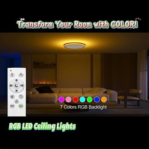Transform Your Room with COLOR! | DetarZinLED RGB LED Ceiling Light