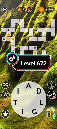 Level 672 - Wordscapes Answers #fyp #foryou #foryoupage # #followme #wordscapesanswers #wordscapes
