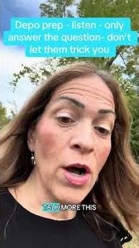 Deposition Trap: Answer Less, Win More #shorts