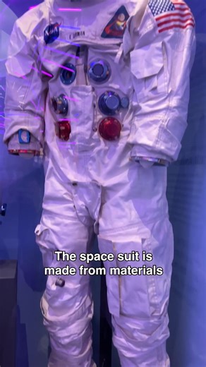 🧳 What clothes should you pack when heading to the stars? It's #WorldSpaceWeek and today we’re taking a look at clothing in space! 🧑🏼‍🚀 This Apollo 8 spacesuit was made from specialized materials to help astronauts survive the harsh environment of space. Follow along this week as we continue exploring what it takes to live in space! Artifact on loan from National Air and Space Museum, Smithsonian Institution. | Griffin Museum of Science and Industry