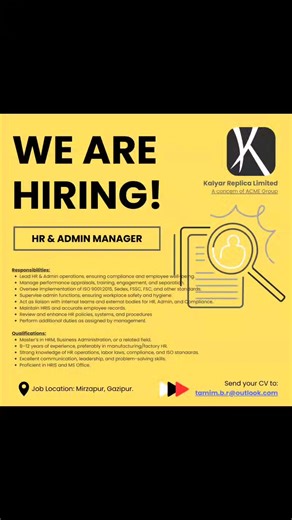 🎯 Looking to Hire the Right Talent—Fast? Career Hive Dot Com makes hiring simple! We offer affordable options for both: 💼 Paid Job Posting or 🤝 End-to-End Recruitment Packages From job posting to final placement, we manage it all — so you can focus on growing your business. Our Services: ✅ Multi-platform job posting & promotion ✅ CV collection & database screening ✅ Shortlisting of qualified candidates ✅ Interview scheduling & coordination ✅ Online interview & assessment support ✅ Final selec