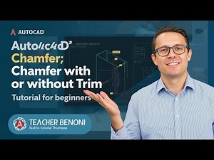 AUTOCAD | Chamfer with or without Trim | Tutorial for beginners