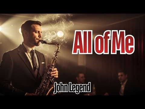 All of Me - john legend🎷 Moody Saxophone Jazz | Elegant Night Vibes