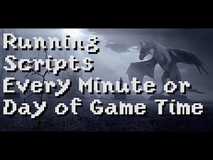 Running Skyrim Scripts in the background, e.g. every minute or day of game time