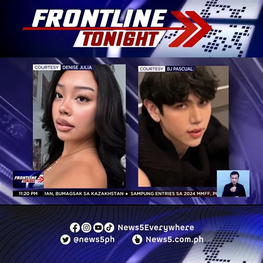 #FrontlineTonight | Magkita na lang sa korte sina #DeniseJulia at Killa Kush — ito ang mismong sagot ni Denise sa Instagram chat nila ni Kush. #News5 For more latest stories, visit us at www.news5.com.ph | News5