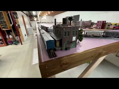 The track is finally finished. Drive through yard completed - Layout update