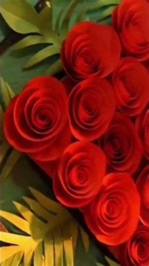 A4 paper flowers 🌹🌹🌹 make a home made