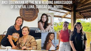 Andi Eigenmann new reading ambassador ng Surigao del Norte nakakaproud bilang taga Siargao maging public servant | Latest Scoop