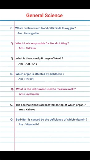 Science questions with answers | General knowledge #gkquestion #knowledge #gkquiz #biology #neet