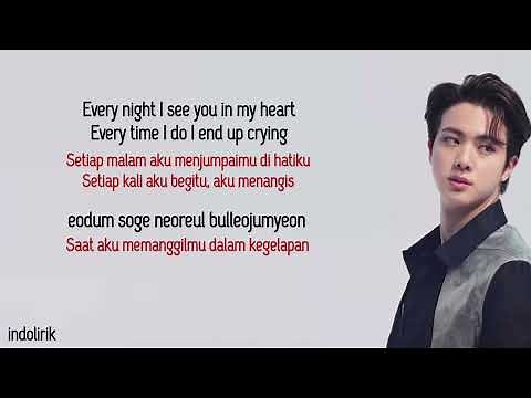 JIN - Yours - Jin BTS | Lirik Terjemahan/ OST Jirisan