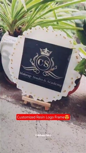 Customized Logo Photo Frame😍 #ytshorts #resinart #resinartist #resin #customizedgift #shorts #viral