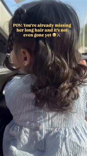Gonna miss her long hair 😭😭
