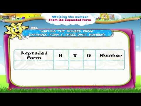 Learn Grade 3 - Maths - Writing the number from its expanded form