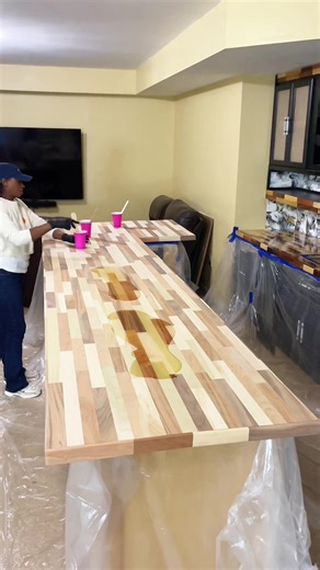Largest Butcher Block Countertop Build