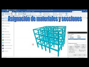 Asignación de Materiales & Secciones en Staad Pro Connect Edition