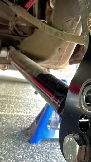 Lower control arm relocation bracket install￼