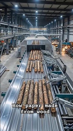 How Paper Is Made From Wood | Complete Paper Manufacturing Process in Factory #silentfactory