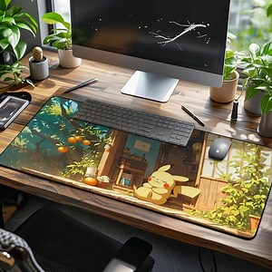 XXL Pikachu Anime Mouse Pad – Pokémon Pikachu - Gaming Mouse Pad Desk Mat, Pokémon Gaming - Etsy