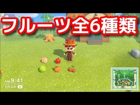 【あつ森】全フルーツ入手方法【あつまれどうぶつの森】