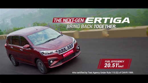 18K views · 1K reactions | Lose yourself in carefree fun and adventure together with your loved ones. With the Next-Gen Ertiga that comes with Suzuki Connect and Smart-Flexi Seating, let's #BringBackTogether. #Ertiga #TheNextGenErtiga #MarutiSuzukiErtiga #MarutiSuzukiArena | Maruti Suzuki Arena | Facebook