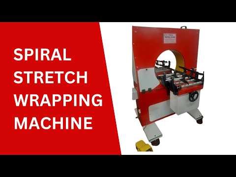 Spiral Stretch Wrapping Machine #SpiralWrappingMachine #PackagingMachine #Automation
